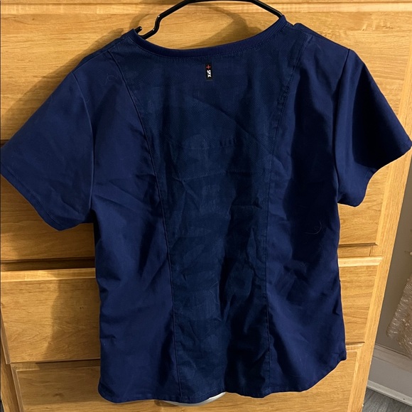 Grey's Anatomy Navy Logo Stretch Medical Top - Picture 3 of 3